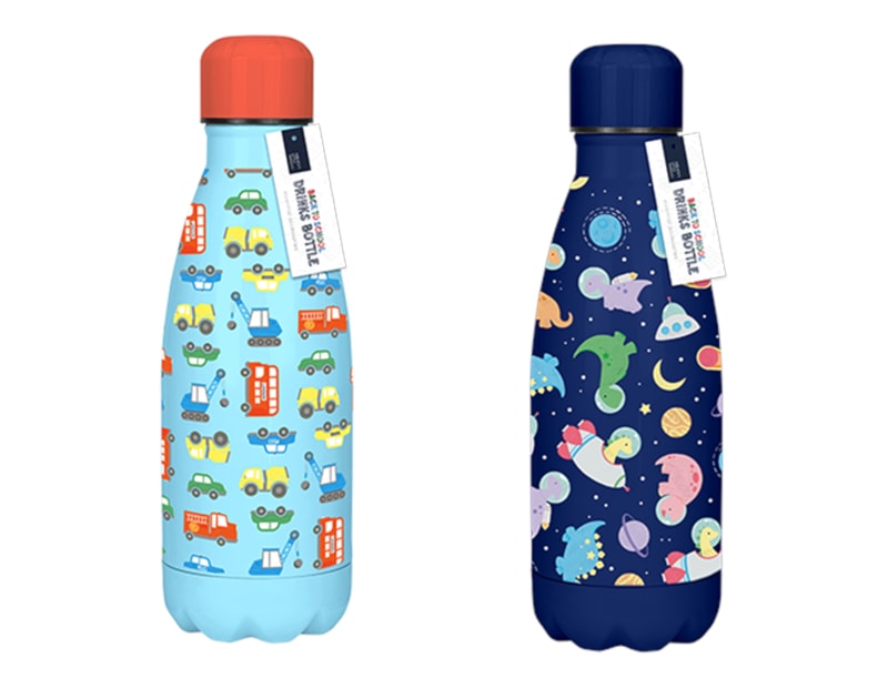 Wholesale Boys Printed Metal Water Bottle 350ml Wholesale Boys Printed Metal Water Bottle 350ml