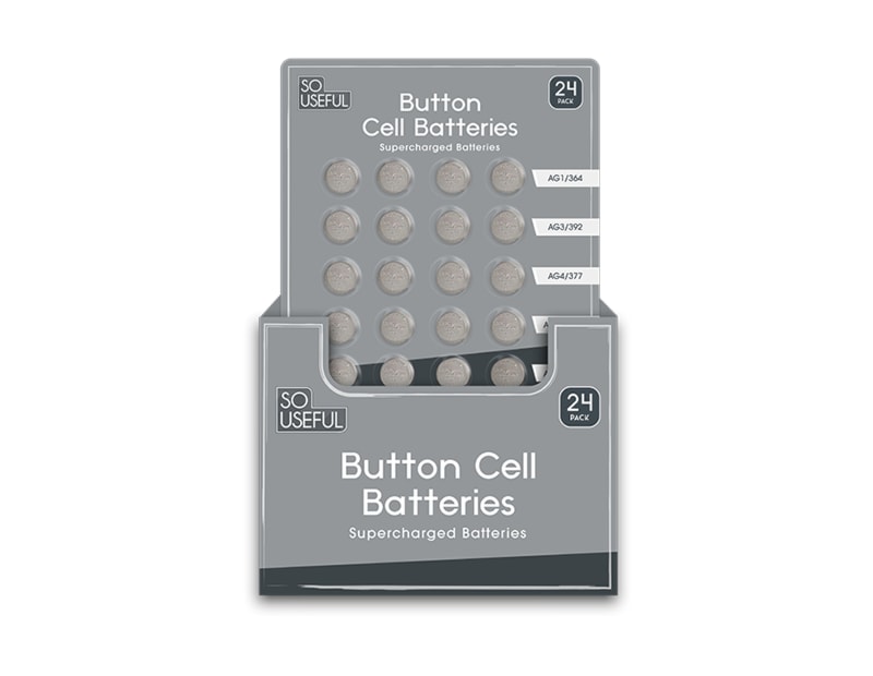 Wholesale Button Cell Batteries 24pk CDU Wholesale Button Cell Batteries 24pk CDU