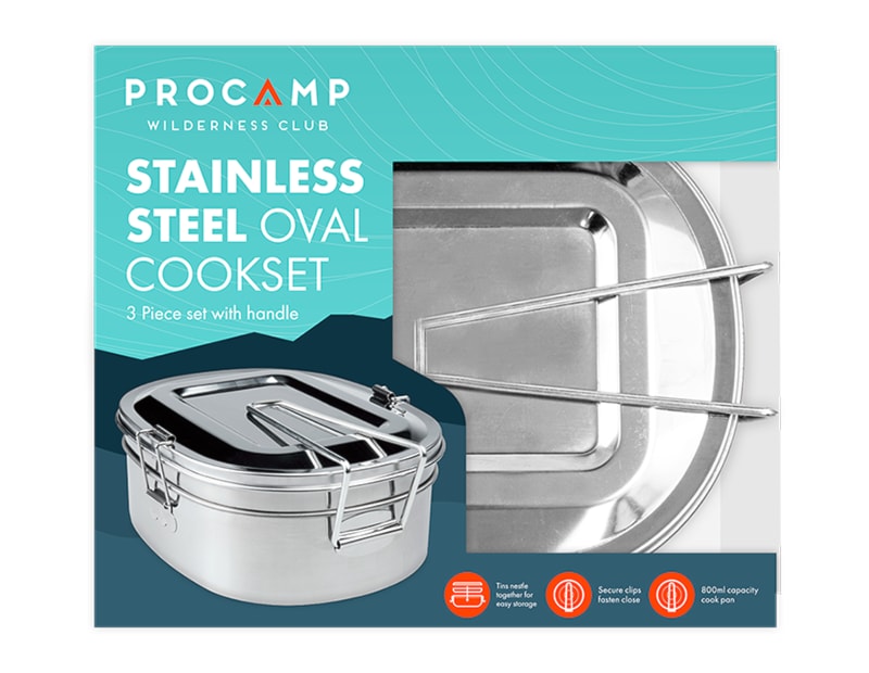 Wholesale Stainless Steel Oval Cookset Wholesale Stainless Steel Oval Cookset