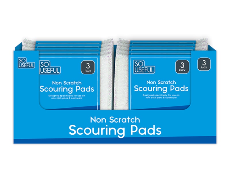 Wholesale Pearl Nonscratch Scouring Pads 3pk CDU Wholesale Pearl Nonscratch Scouring Pads 3pk CDU