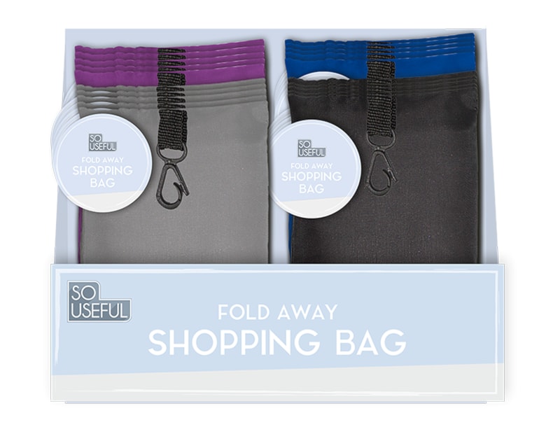 Wholesale Fold Away Shopping Bag CDU Wholesale Fold Away Shopping Bag CDU
