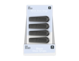 Wholesale Black Door Stops 4pk CDU Wholesale Black Door Stops 4pk CDU