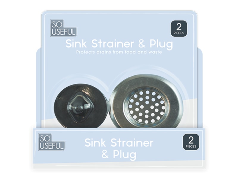 Wholesale Sink Strainer & Plug Set CDU Wholesale Sink Strainer & Plug Set CDU