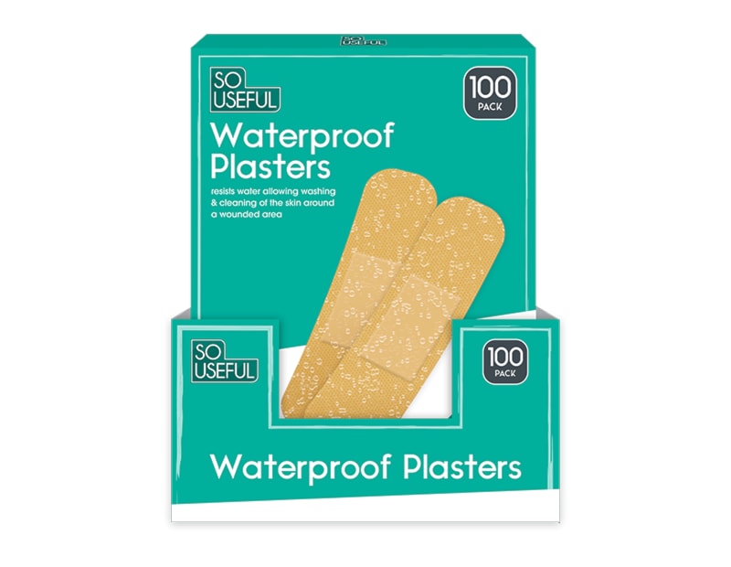 Wholesale Waterproof Plasters 100pk CDU Wholesale Waterproof Plasters 100pk CDU