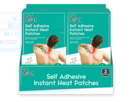 Wholesale Self Adhesive Instant Heat Pads 2pk CDU