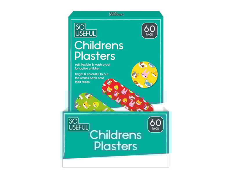 Wholesale Children's Plasters 60pk CDU Wholesale Children's Plasters 60pk CDU