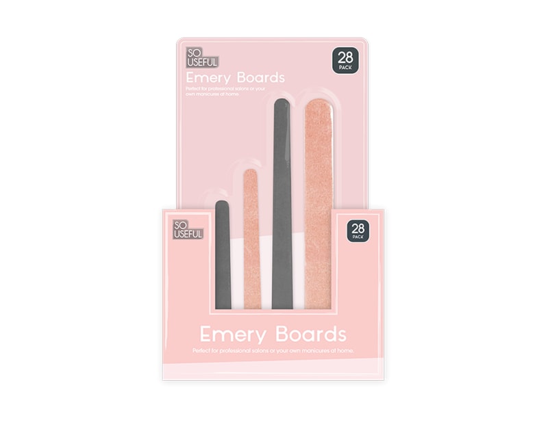 Wholesale Smooth Finish Emery Board 28pk CDU Wholesale Smooth Finish Emery Board 28pk CDU