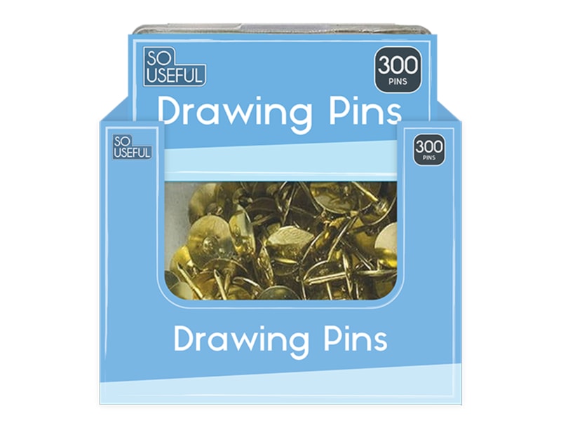 Wholesale Drawing Pins 300pk CDU Wholesale Drawing Pins 300pk CDU