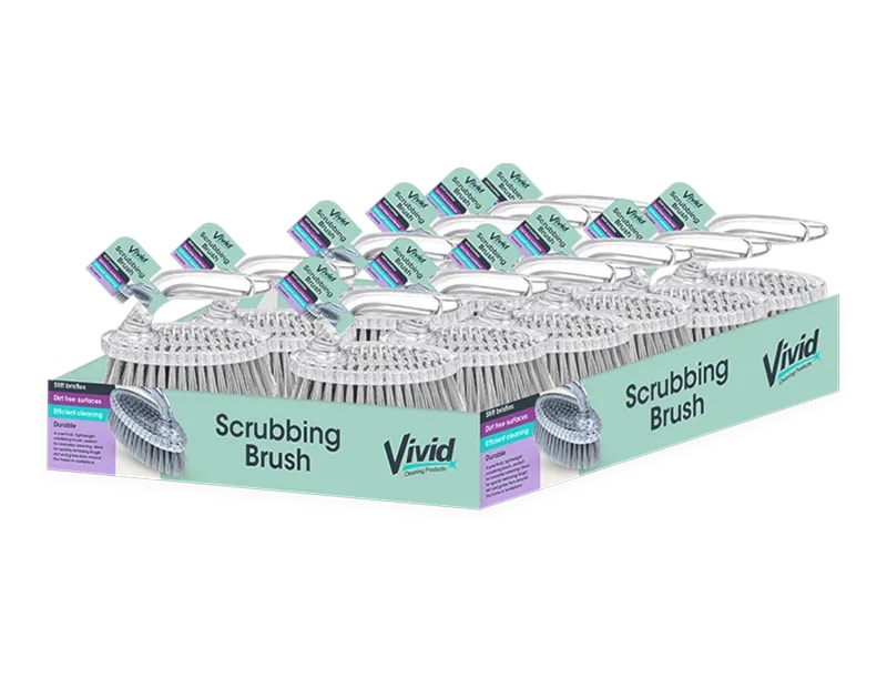 Wholesale Clear Scrubbing Brush CDU Wholesale Clear Scrubbing Brush CDU