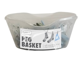 Wholesale Peg Basket With Pegs 36pk