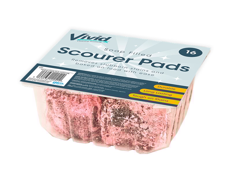 Wholesale Soap Filled Scourer Pads 16pk Wholesale Soap Filled Scourer Pads 16pk