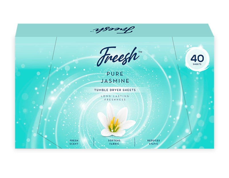 Wholesale Jasmine Tumble Dryer Sheets 40pk