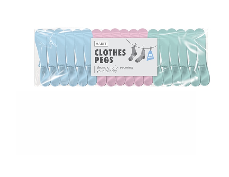 Wholesale Strong Grip Clothes Pegs 18pk Wholesale Strong Grip Clothes Pegs 18pk