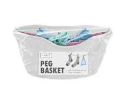 Wholesale Peg Basket With Pegs 36pk Wholesale Peg Basket With Pegs 36pk