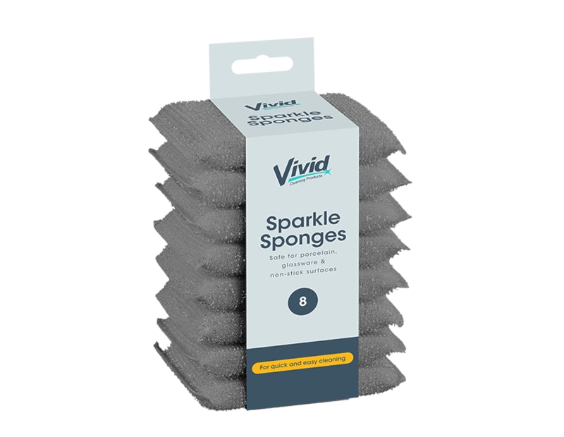 Wholesale Sparkle Sponges 8pk Wholesale Sparkle Sponges 8pk