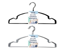 Wholesale Non Slip Plastic Coated Hangers 10pk