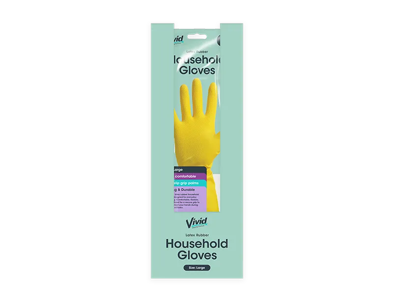 Wholesale Household Gloves 1 Pair CDU - Large
