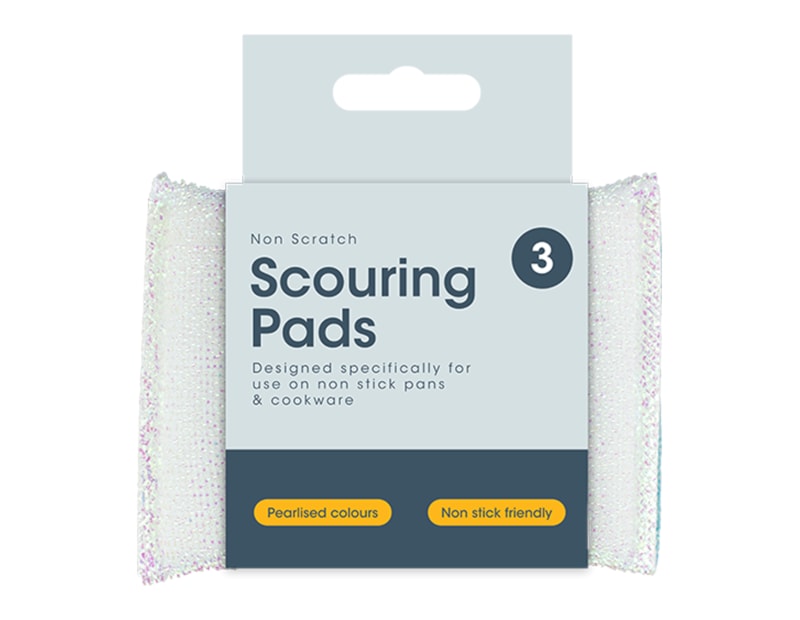 Wholesale Pearl Non-scratch Scouring Pads - 3 Pack Wholesale Pearl Non-scratch Scouring Pads - 3 Pack