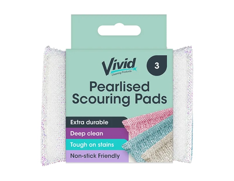 Wholesale Pearl Non-scratch Scouring Pads - 3 Pack Wholesale Pearl Non-scratch Scouring Pads - 3 Pack