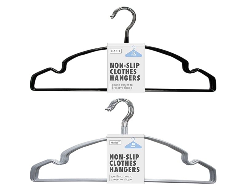 Wholesale Non slip Plastic Coated Hangers 10pk Wholesale Non slip Plastic Coated Hangers 10pk