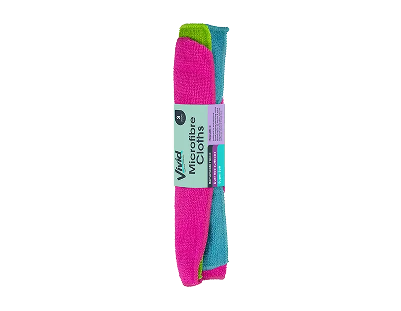Wholesale Microfibre cloths 3pk