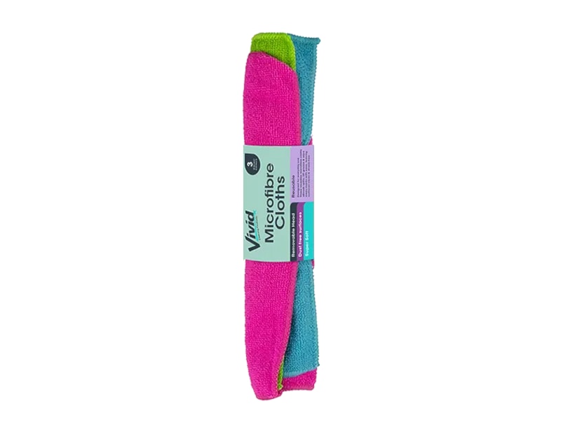 Wholesale Microfibre cloths 3pk Wholesale Microfibre cloths 3pk