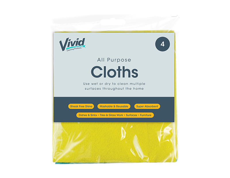 Wholesale All purpose Cloths 4pk