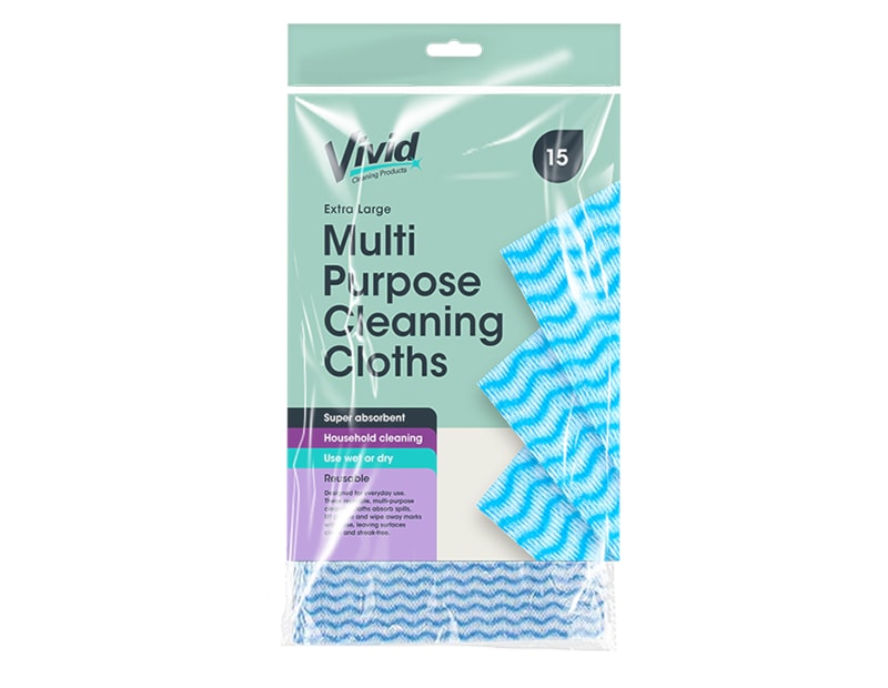 Wholesale Multi purpose Cloths 15pk Wholesale Multi purpose Cloths 15pk