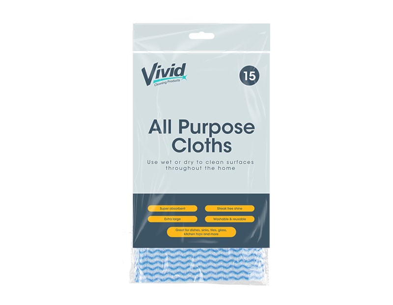 Wholesale Multi purpose Cloths 15pk Wholesale Multi purpose Cloths 15pk