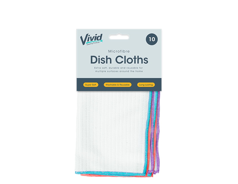 Wholesale Microfibre Dish Cloths 10pk Wholesale Microfibre Dish Cloths 10pk