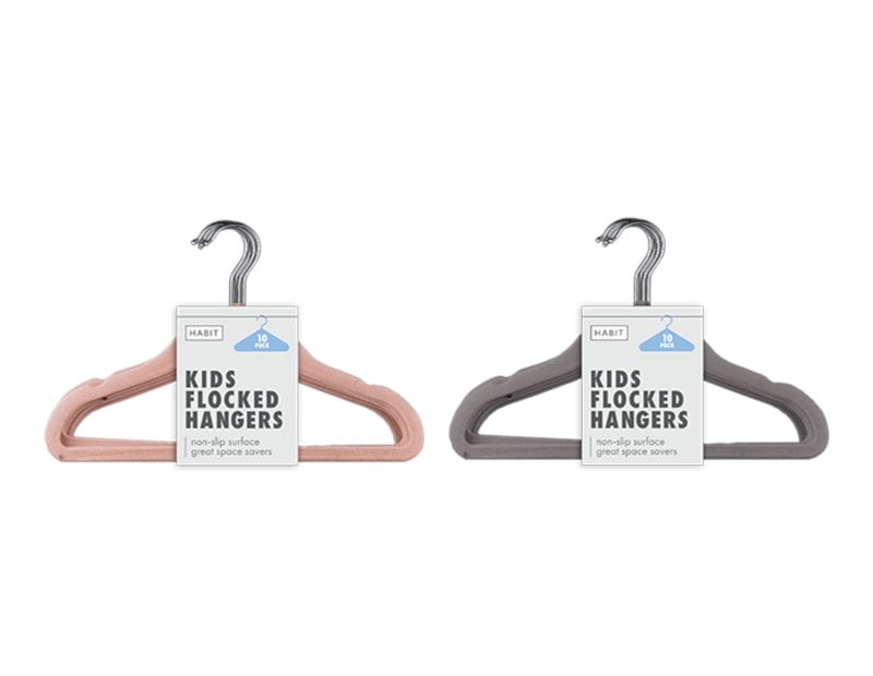 Wholesale Kids Velvet Clothes Hangers 10pk Wholesale Kids Velvet Clothes Hangers 10pk