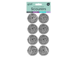 Wholesale Stainless Steel Scourers 8pk Wholesale Stainless Steel Scourers 8pk