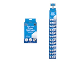 Wholesale Cleaning Eraser Sponge 2pk With Clip Strip Wholesale Cleaning Eraser Sponge 2pk With Clip Strip