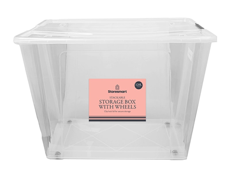 Wholesale Clip Lid Storage Box With Wheels 120L Wholesale Clip Lid Storage Box With Wheels 120L