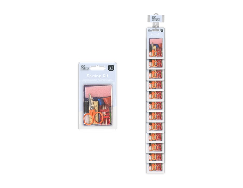 Wholesale Sewing Kit 21 Piece With Clip Strip Wholesale Sewing Kit 21 Piece With Clip Strip