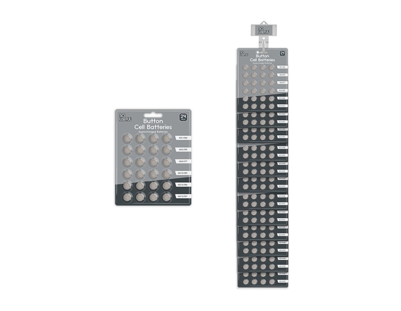 Wholesale Button Cell Batteries 24pk With Clip Strip Wholesale Button Cell Batteries 24pk With Clip Strip
