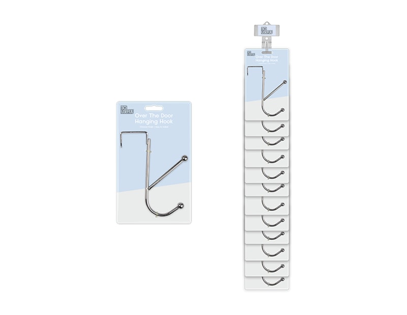 Wholesale Over The Door Chrome Hook With Clip Strip Wholesale Over The Door Chrome Hook With Clip Strip