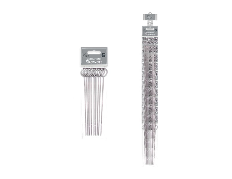 Wholesale Metal Skewers 10pk With Clip Strip Wholesale Metal Skewers 10pk With Clip Strip