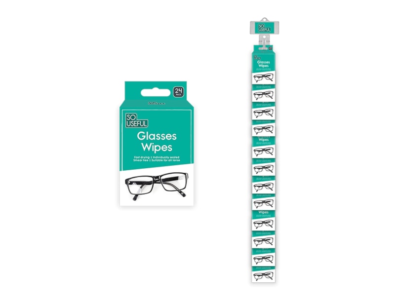 Wholesale Glasses Lens Wipes 24pk With Clip Strip Wholesale Glasses Lens Wipes 24pk With Clip Strip