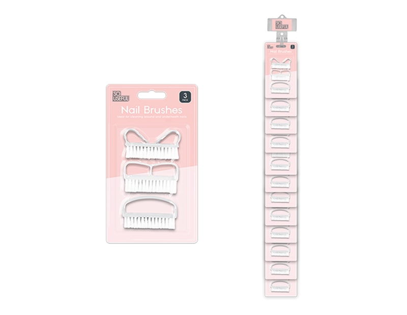 Wholesale Nail Brush 3pk With Clip Strip Wholesale Nail Brush 3pk With Clip Strip