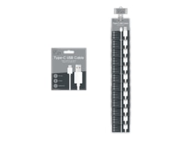 Wholesale Type-C to USB White Cable 1m With Clip Strip