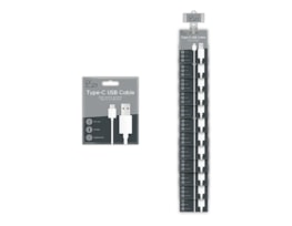 Wholesale Type-C to USB White Cable 1m With Clip Strip