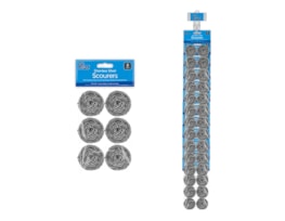 Wholesale Stainless Steel Scourers 8pk With Clip Strip