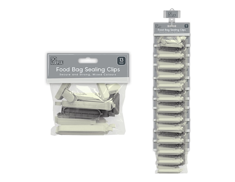 Wholesale Bag Sealing Clips 13pk With Clip Strip Wholesale Bag Sealing Clips 13pk With Clip Strip