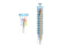 Wholesale Silly Straws 5pk With Clip Strip Wholesale Silly Straws 5pk With Clip Strip