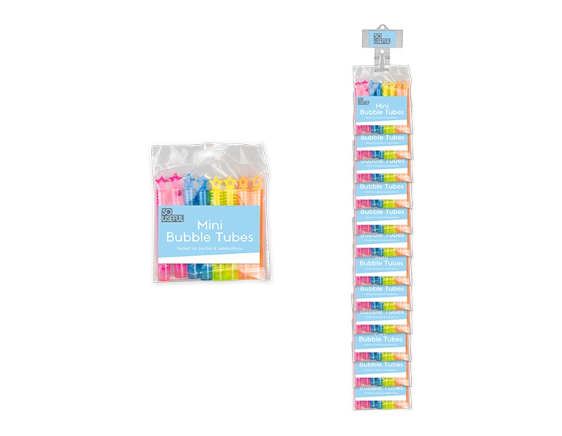 Wholesale Bubble Tubes 8pk With Clip Strip Wholesale Bubble Tubes 8pk With Clip Strip