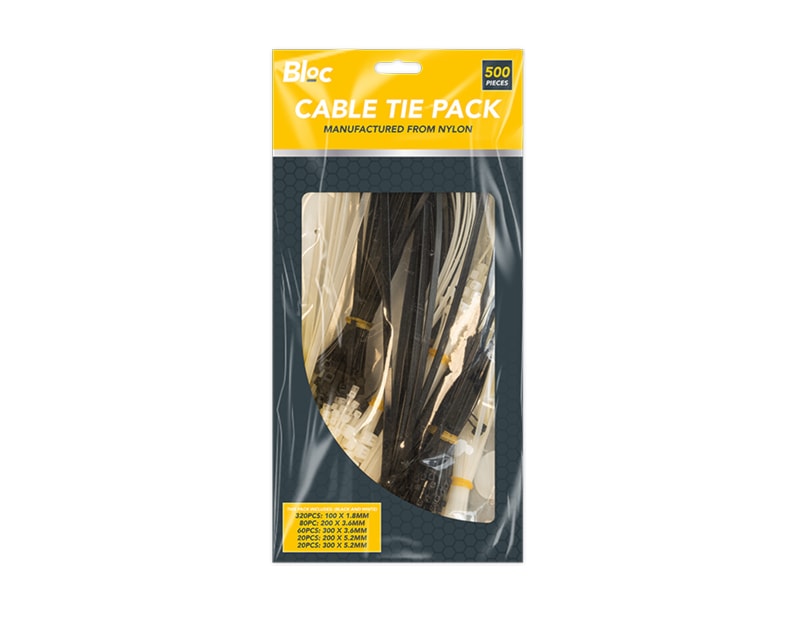 Wholesale Cable Tie Set 500PK