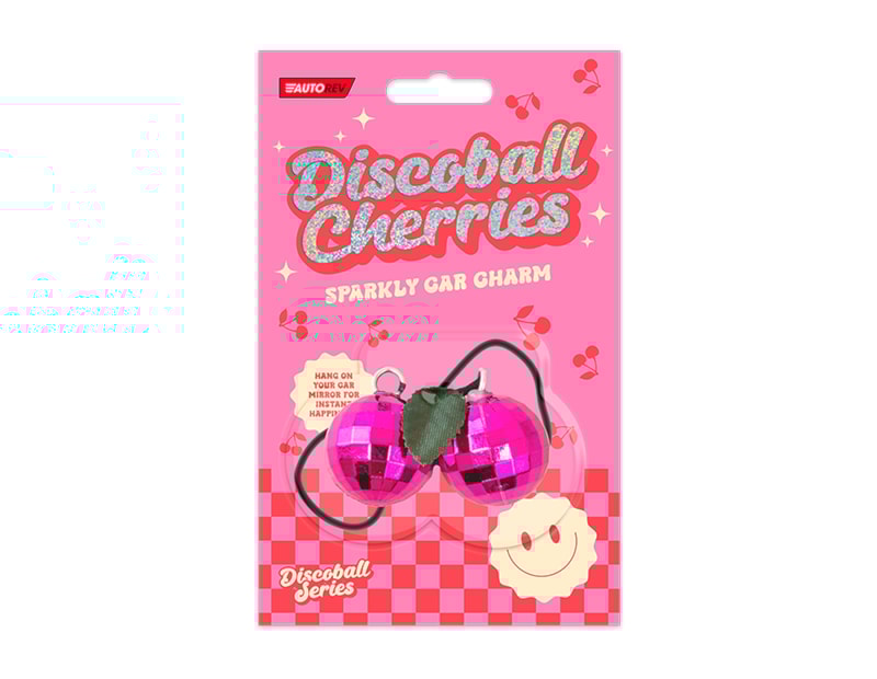 Wholesale Disco Ball Cherries Car Charm