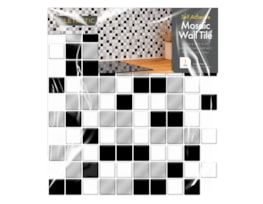 Wholesale Black & White Self Adhesive Mosaic Wall Tiles
