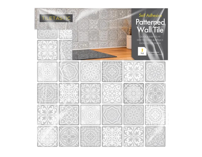 Wholesale Grey Mini Patterned Wall Tile Stickers Wholesale Grey Mini Patterned Wall Tile Stickers